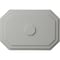 Ekena Millwork Felix Ceiling Medallion, Hand-Painted Frost, 25 1/4"W x 17 1/4"H x 1 3/4"P CM25FEFRF - alternate 1